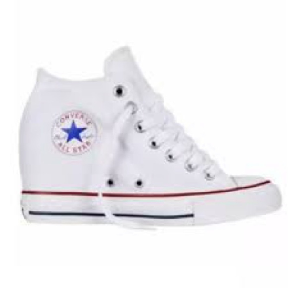 Converse Chuck Taylor Lux Wedge Mid White Women’s RARE